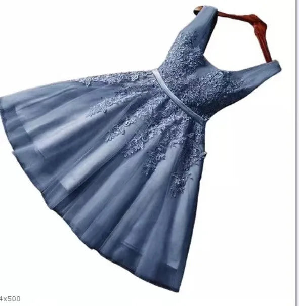 2024 Women Evening Dresses Long Beading Prom Gowns Tulle Party Dress Lace Pearls Sleeveless Formal Evening Party Dress vestidos