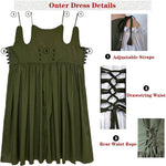 Load image into Gallery viewer, Women Medieval Dress Ren Faire Costume Renaissance Outfit  Dress Halloween Costume for Women