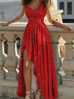 Load image into Gallery viewer, Women Sexy Evening Dresses Sexy Elegant Red Cocktail Party Chic Gala Graduation Luxury Formal Occasion Bridesmaid Gown Dress