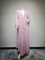 Load image into Gallery viewer, Women Muslim Dress Dubai Abaya Turkey Kaftan Kebaya Caftan Marocain Femme Robe Islam Clothing Kimono Cardigan Jalabiya Vestidos