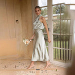 Load image into Gallery viewer, Women Long Dress 2024 Fashion Solid Summer Sleeveless Long Dresses For Female Elegent Lady Party Evening Slim Dresses