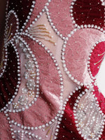 Load image into Gallery viewer, Dresses For Woman Cocktail Dress Pink Burgundy Strapless Abstract Floral Beaded Velvet Midi Gown  Vestidos De Fiesta Elegantes