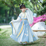 Load image into Gallery viewer, Hanfu Dress Traditional Chinese Cloth Outfit Ancient Folk Dance Stage Costumes Oriental Children Girls Fairy Princess Cosplay