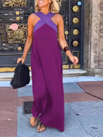 Load image into Gallery viewer, Summer Fashion Dresses For Women Sleeveless Solid Color Square-neck Casual Simple Elegant Suspender Loose Long Dresses 2025 New