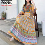Load image into Gallery viewer, Indian Dress for Women Summer Embroidery Chic Elegant Party Dresses Clothes Vintage Long Maxi Prom Bohemian Beach Robe Vestidos
