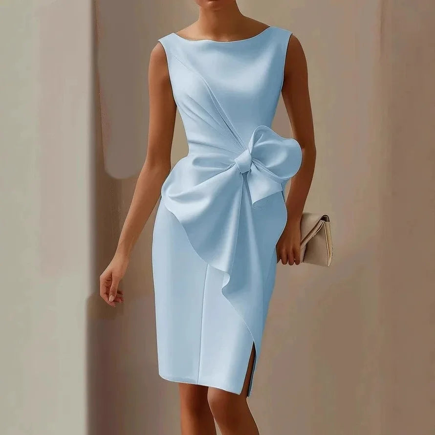 2026 New Style Dress for Women: Elegant, Refined, Pure Color, Fitted Waist, Sleeveless Dress for Dates.