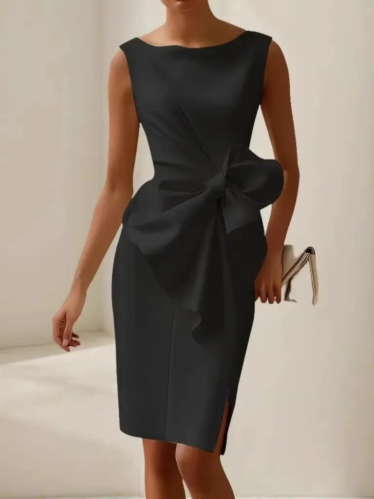 2026 New Style Dress for Women: Elegant, Refined, Pure Color, Fitted Waist, Sleeveless Dress for Dates.