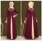 Load image into Gallery viewer, Muslim Dress Womens  Fashion Abaya Dubai  Appliques  Turkey   Women Elegant Long