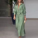 Load image into Gallery viewer, Women's Dress Autumn New Fashion Elegant Long Sleeve Leisure Solid Color V Neck Sexy Ladies Shirt Dresses Commuting Streetwear