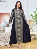 Load image into Gallery viewer, Women Elegant Dresses Eid Muslim Sequins Maxi Dress Jalabiya Morocco Party Robe Evening Dresses Dubai Abaya Kaftan Arab Vestidos