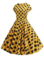 Load image into Gallery viewer, Women Summer Music Note Print Dress 50s 60s Robe Retro Swing Casual Vintage Party Dresses Vestidos