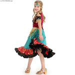 Load image into Gallery viewer, Adult Women Flamenco Gypsy Dress Waltz Tango Dance Show Mädchen Folk Costume Carnival Party Fancy Dress Outfit
