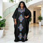 Load image into Gallery viewer, African Dresses for Women Traditional Evening Gown Plus Size Wedding Party Clothing Luxury Bazin Riche Embroidery Robe