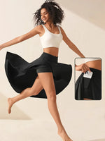 Load image into Gallery viewer, European and American women's dress with irregular temperament, elegant and fashionable solid color skirt