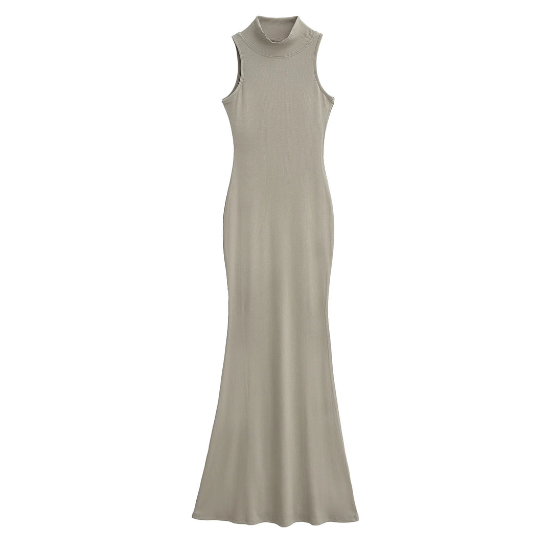 Long dresses for women 2024 Summer sexy knitted dresses elegant bodycon dress vintage clothes evening pary dress turtleneck