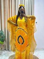 Load image into Gallery viewer, African Women Dresses Traditional African Clothing Ankara Clothing Middle Eastern Vintage Robe Tunic Muslim Kaftan Maxi Dress