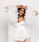 Load image into Gallery viewer, Modern Women Bathrobe Evening Dresses Nightgowns 3D Butterflies Loungewear Home Clothes Female Party Sleepwear Rayon Customized