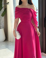 Load image into Gallery viewer, Prom Dresses for Women 2025 Chiffon Off Shoulder A Line Evening Dresses فساتين سهرة платье женское вечернее Customized