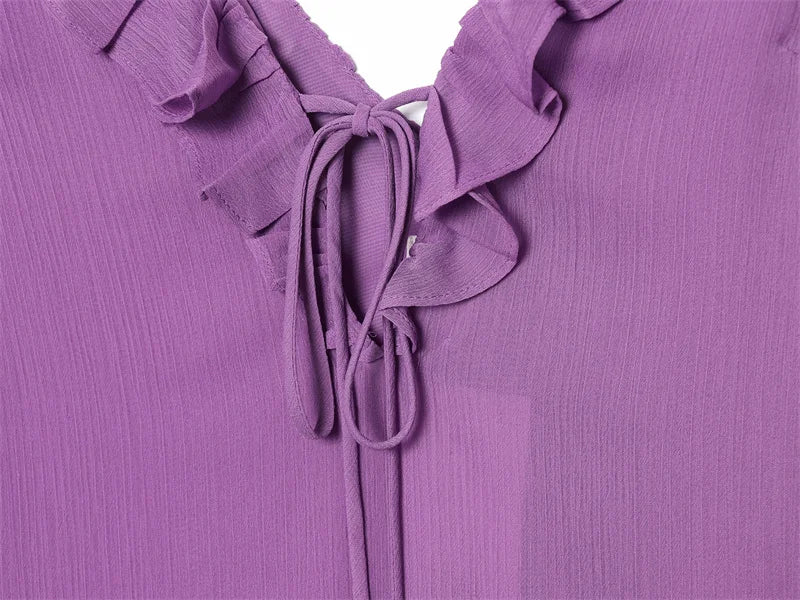 Women's Dress 2026 New Spring Summer Ruffled Wrinkled Dress for Women Casual Chic Personality Female Dress