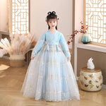 Load image into Gallery viewer, Hanfu Dress Traditional Chinese Cloth Outfit Ancient Folk Dance Stage Costumes Oriental Children Girls Fairy Princess Cosplay