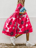 Load image into Gallery viewer, Dresses For Women 2023 Autumn New Loose Color Printed Vestidos Fashion Casua Party Vacation Ladies Bohemian Beach Dress MsChuh