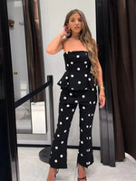 Load image into Gallery viewer, Elegant Polka Dot Women's Jumpsuit Sleeveless Waist-closed Backless Tube Top Lady Long Romper 2026 Summer Fashion Female Rompers