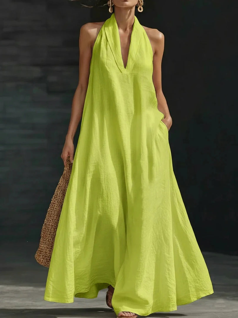 Dresses for Women New Summer Sleeveless Halter Women Dress Casual Black White A-LINE Dress Women Vestidos De Verano Mujer