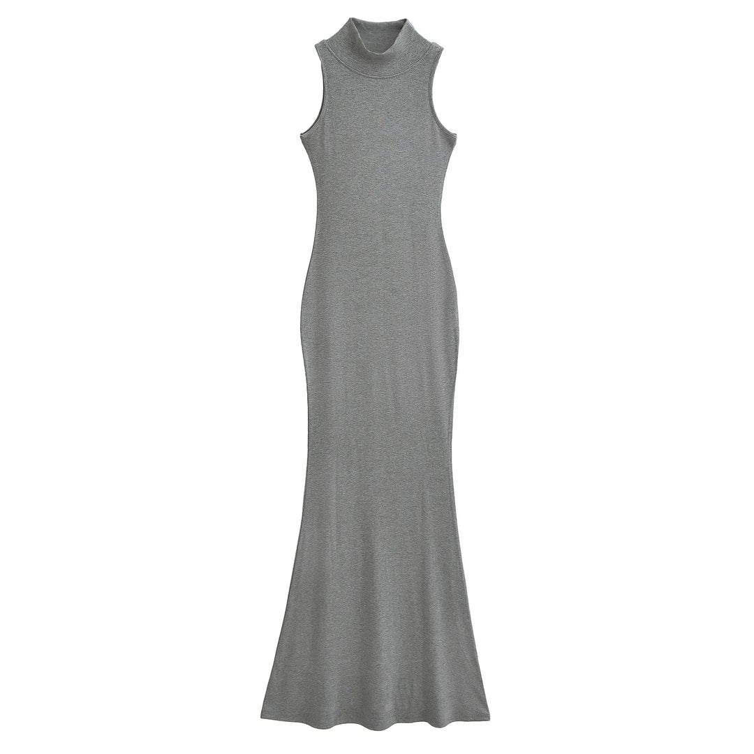 Long dresses for women 2024 Summer sexy knitted dresses elegant bodycon dress vintage clothes evening pary dress turtleneck