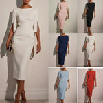 Load image into Gallery viewer, 2025 Dress for Women Fashion Comfortable Office Solid Color Commuter Bead Slim and Elegant Evening Party Dress