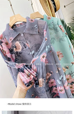 Load image into Gallery viewer, Womens Dresses Evening Dresses Fashion Holiday Style Printed Dress Spring/Summer Flower Folding Long Dress Loose Plus Size Skirt