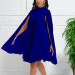 Load image into Gallery viewer, Chiffon Dress for Women Elegant 2024 New Round Neck Batwing Sleeve Loose Knee Length Luxury African Birthday Party Dinner Dress