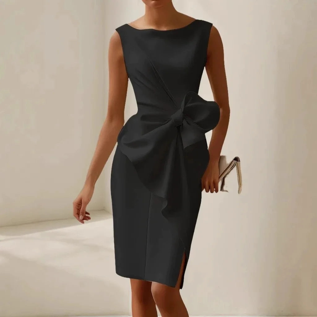 2026 New Style Dress for Women: Elegant, Refined, Pure Color, Fitted Waist, Sleeveless Dress for Dates.