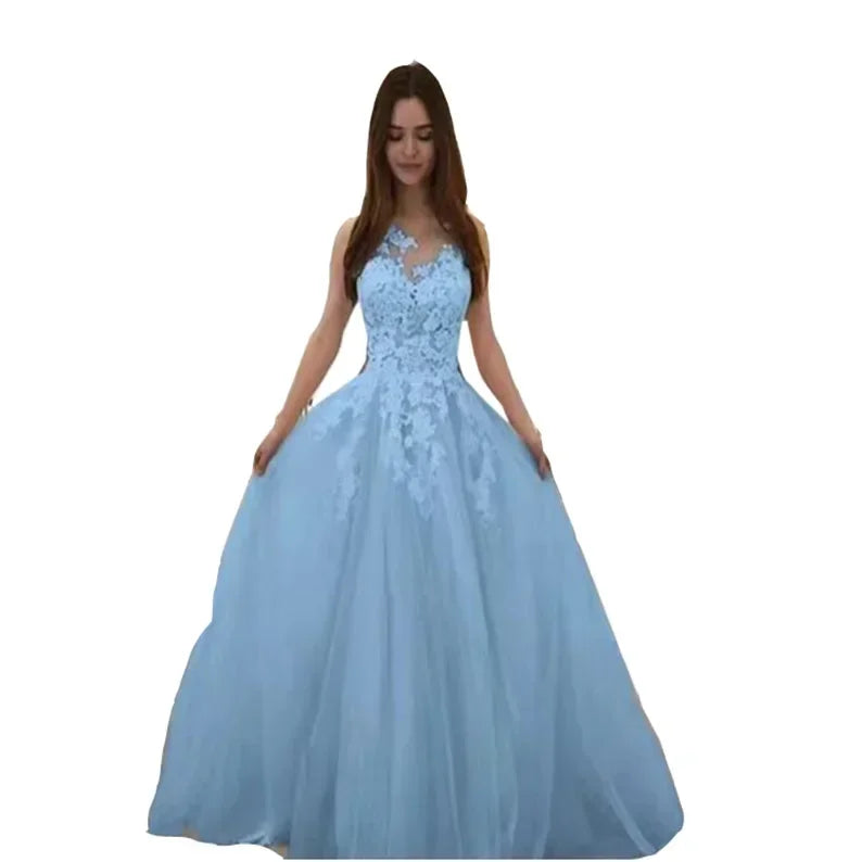 New Women Dresses Lace Sexy Long Robes Evening Fashion Women Wedding Dress Vestidos Dress for Women Hollow Out Dress Vintage