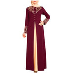 Load image into Gallery viewer, Muslim Dress Womens  Fashion Abaya Dubai  Appliques  Turkey   Women Elegant Long