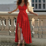 Load image into Gallery viewer, Women Sexy Evening Dresses Sexy Elegant Red Cocktail Party Chic Gala Graduation Luxury Formal Occasion Bridesmaid Gown Dress