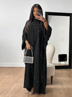 Load image into Gallery viewer, Eid Women Dress Muslim Abaya Dubai Vestidos Party Caftan Rhinestones Jalabiya Ramadan Long Dresses Abayas Arab Kaftan Robe