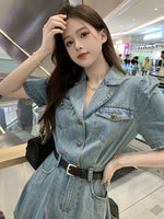 Load image into Gallery viewer, Female Dresses Coquette Bodycon Beach Sexy Corset Women's Dress Tight Denim Fashion Summer 2025 Korean Style Clothing One Pieces