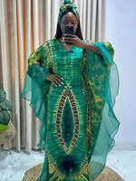 Load image into Gallery viewer, African Women Dresses Traditional African Clothing Ankara Clothing Middle Eastern Vintage Robe Tunic Muslim Kaftan Maxi Dress