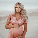 Load image into Gallery viewer, Maternity Dress Women Pregnants Sexy Photography Props Short Sleeve Solid Lace Long  Art Photo  Clothes
