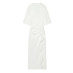 Load image into Gallery viewer, Women's Dress New Pleated Slit Midi Dress Spring Sexy Elegant Women's Long Dress