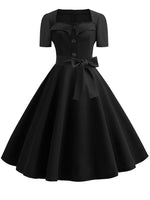 Load image into Gallery viewer, Women Summer Dress Elegant Retro Vintage 50s 60s Robe Rockabilly Swing Pinup Dresses Casual Red Party Vestidos