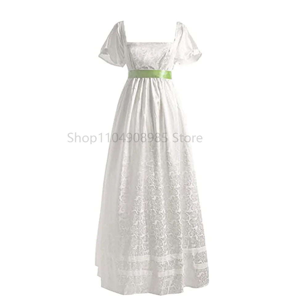 Women Regency Dress Medieval Renaissance Victorian Vintage Ball Gown Costume Halloween Party Cosplay Costume