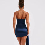 Load image into Gallery viewer, Women's Dress New Style Sexy Satin Backless Bustier Bodycon Satin High-End Evening Dress Sleeveless Elegant Summer Slim Fit
