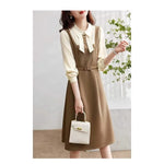 Load image into Gallery viewer, Fashionable and Elegant Dress for Women 2025 Spring New Gentle Temperament Doll Collar Long Sleeve Dress