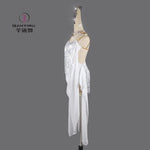 Load image into Gallery viewer, Dress For Dancing Sports Costume Women Latin Practice Dancewear Party Skirt Line Suit Competition Girl Stage Clothes Female Prom