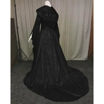 Load image into Gallery viewer, Women's medieval retro style wedding dress 8-color hooded waist dress cosplay
