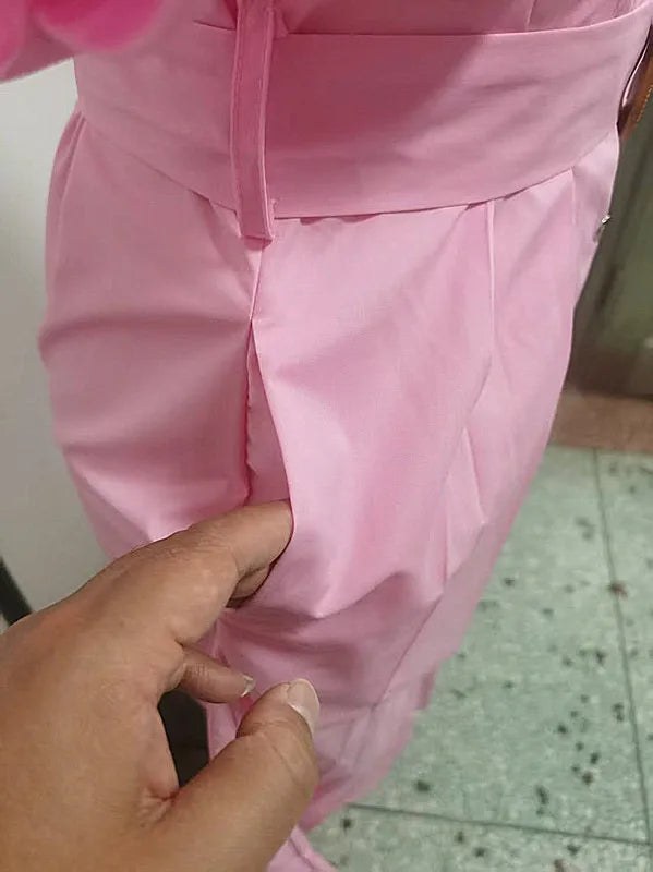 Long Dress Women Shirt Dresses Turn Down Collar Short Sleeve Belt Tight Waist A Line Vestidos Elegant Y2k Streetwear Work 2026