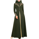 Load image into Gallery viewer, Muslim Dress Womens  Fashion Abaya Dubai  Appliques  Turkey   Women Elegant Long