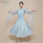 Load image into Gallery viewer, Modern Dance Dress for Woman Social Dance Costume Ballroom Dancing Competition Clothes Waltz Quickstep Foxtrot Performance Dress