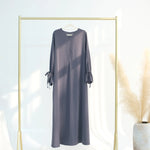 Load image into Gallery viewer, Ramadan Arabic Muslim Women Modest Dress 2025 Elegant Dubai Plain Abaya Islamic Church Clothing Fashion Loose Turkey Solid Robe